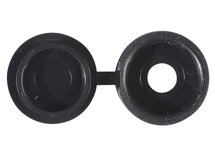 Forgefix Hinged Cover Cap Black No.10-12 Bag 100