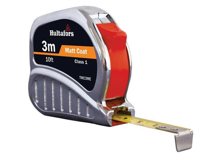 Hultafors TM3ME Chrome Tri-Matic Pocket Tape 3m/10ft (Width 13mm)