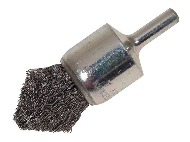 Lessmann Pointed End Brush With Shank 23/68 X 25Mm 0.30 Steel Wire