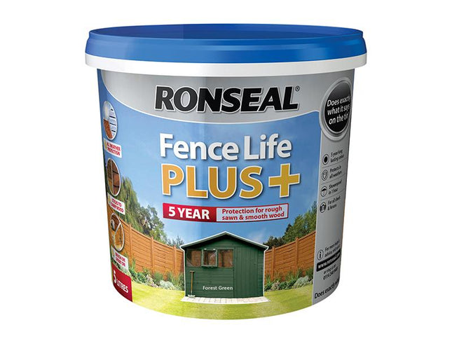 Ronseal Fence Life Plus+ Forest Green 5 Litre