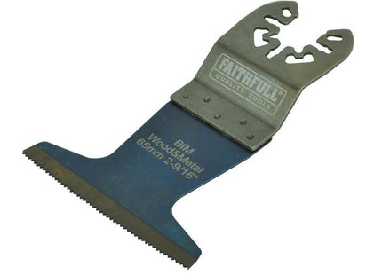 Faithfull Premium Arc Cut Wood & Metal Bi-Metal Blade 65Mm