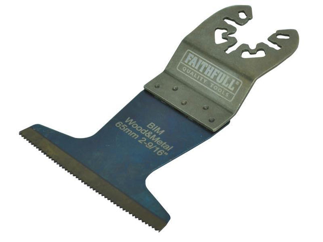 Faithfull Premium Arc Cut Wood & Metal Bi-Metal Blade 65Mm