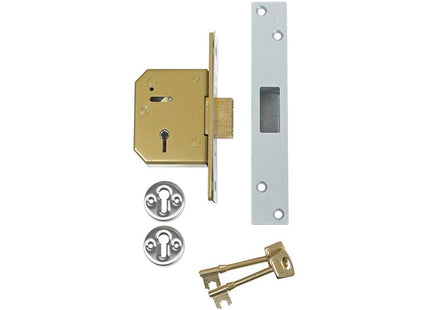 Union 3G115 C Series 5 Lever Deadlock 67Mm 2.5In Satin Chrome