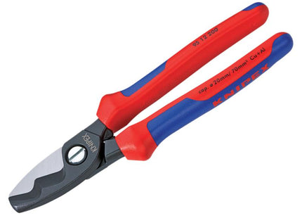 KNIPEX Cable Shears Twin Cutting Edge Multi-Component Grip 200Mm (8In)