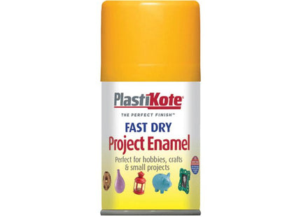 Plastikote Fast Dry Enamel Aerosol Sunshine Yellow 100Ml