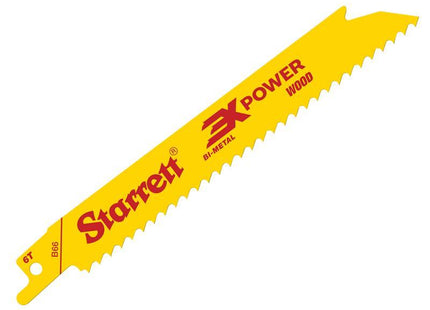 B66-5 Bi-Metal Reciprocating Blade, Wood Straight 152mm 6 TPI (Pack 5)