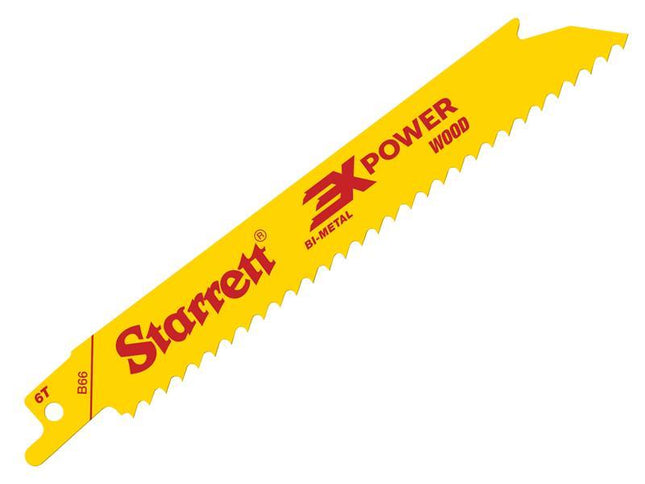 B66-5 Bi-Metal Reciprocating Blade, Wood Straight 152mm 6 TPI (Pack 5)