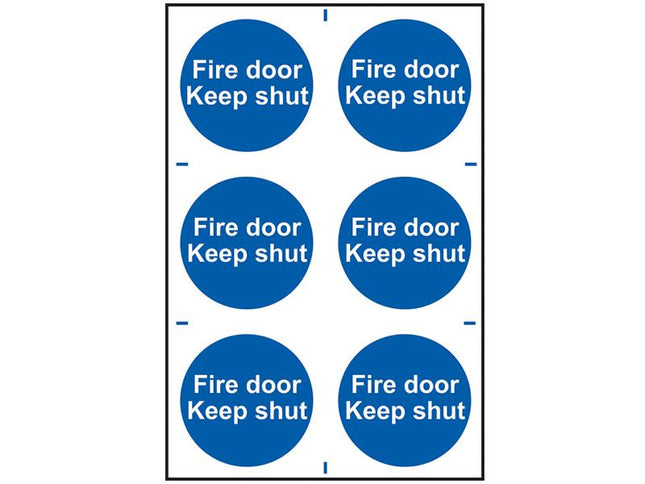 Scan Fire Door Keep Shut - Pvc 200 X 300Mm