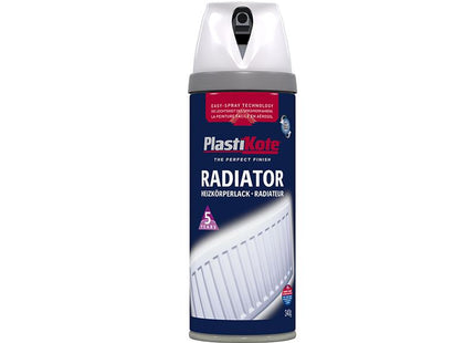 Plastikote Twist & Spray Radiator Gloss White 400Ml