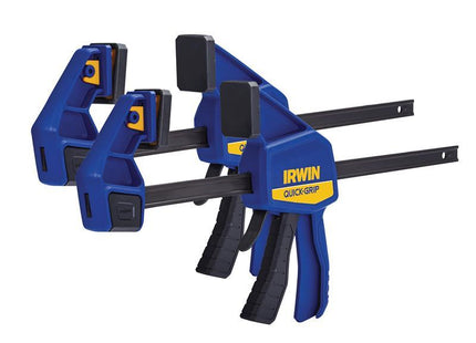 Irwin Quick-Grip Quick-Change Medium-Duty Bar Clamp 300mm (12in) (Twin Pack)