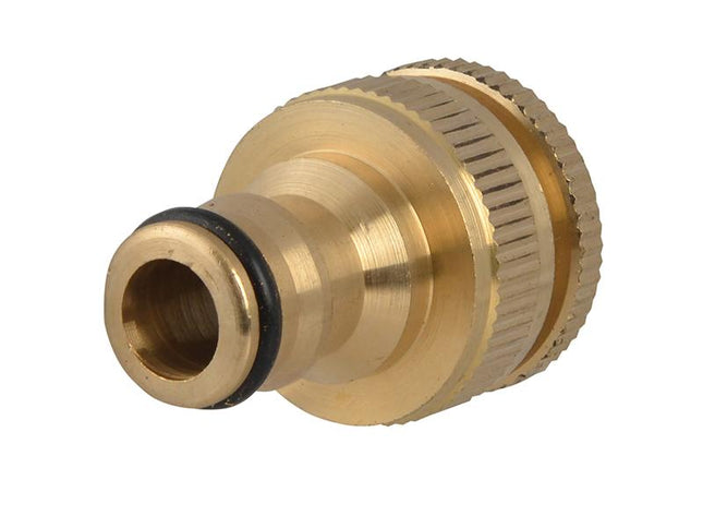 Faithfull Brass Dual Tap Connector 12.5 - 19Mm (1/2 - 3/4In)