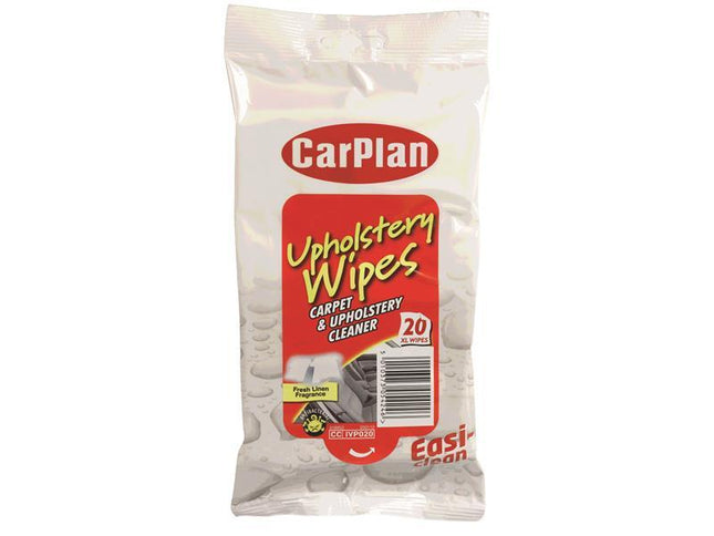 Carplan Upholstery Wipes (Pouch Of 20)