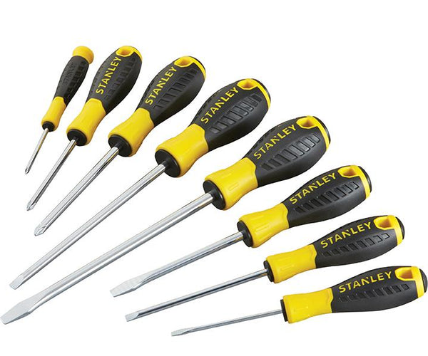 Stanley Tools 0-60-210 Essential Screwdriver Set, 8 Piece Sl/Ph