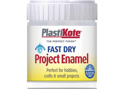 Plastikote Fast Dry Enamel Paint B30 Bottle Silver Aluminium 59Ml