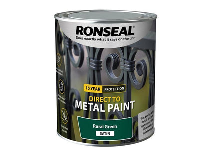 Direct to Metal Paint Rural Green Satin 750ml