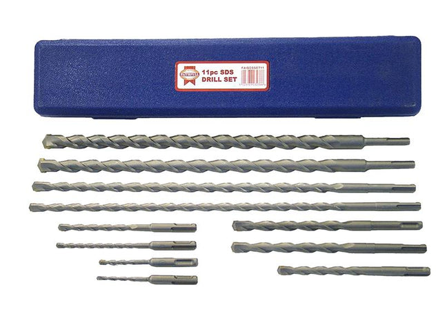 Faithfull Sds Plus Drill Bit Set 11 Piece 5-20Mm