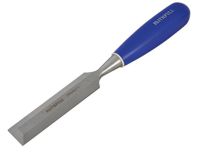 Faithfull Bevel Edge Chisel Blue Grip 25Mm (1 In)