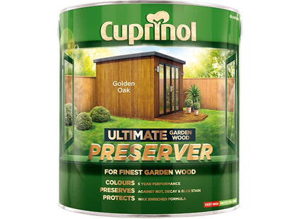 Cuprinol Ultimate Garden Wood Preserver Golden Oak 4 Litre