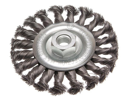 Faithfull Circular Wire Brush 115 X 12Mm M14 Bore 2 0.35Mm Wire
