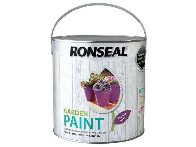 Ronseal Garden Paint Purple Berry 2.5 Litre