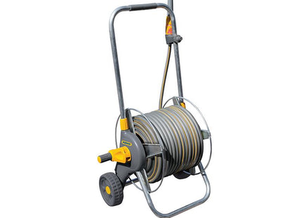 Hozelock 2436 60M Metal Pro Hose Cart & 30M Of 12.5Mm Hose