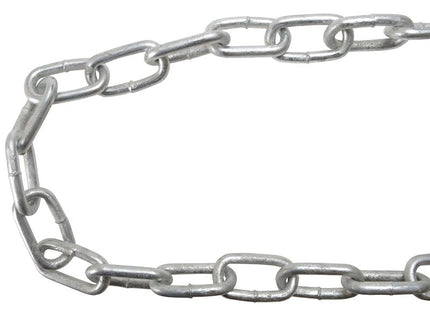 Faithfull Galvanised Chain Link 3 X 30M Reel - Max Load 80Kg