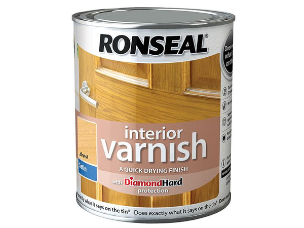 Ronseal Interior Varnish Quick Dry Satin Beech 250Ml