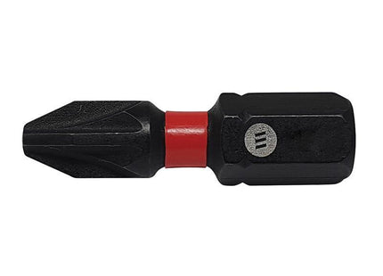 Forgefix ForgeFast Pozidriv Compatible Impact Bit PZ2 x 25mm (Box 10)