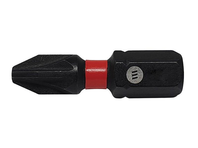 Forgefix ForgeFast Pozidriv Compatible Impact Bit PZ2 x 25mm (Box 10)