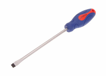 Faithfull Soft Grip Screwdriver Flared Slotted Tip 10.0 X 200Mm