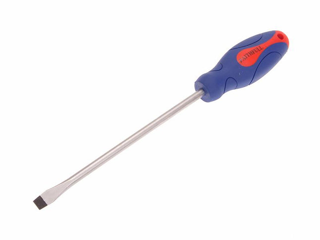 Faithfull Soft Grip Screwdriver Flared Slotted Tip 10.0 X 200Mm