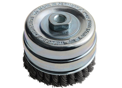 Lessmann Knot Cup Brush 100Mm M14 X 0.50 Steel Wire*