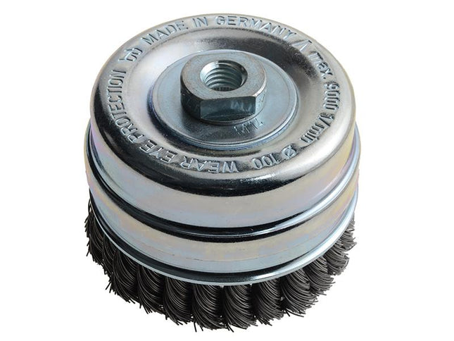 Lessmann Knot Cup Brush 100Mm M14 X 0.50 Steel Wire*