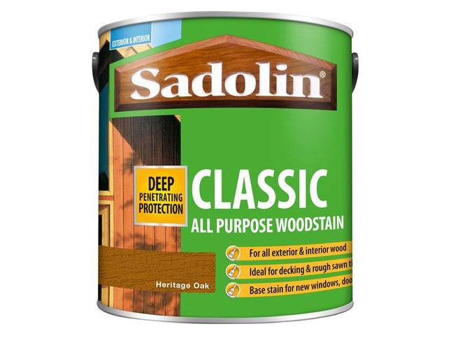 Sadolin Classic Wood Protection Heritage Oak 2.5 Litre