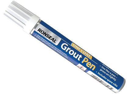 Ronseal One Coat Grout Pen Brilliant White 7Ml