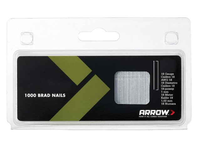 ARROW Bn1824 Brad Nails 38Mm 18G Pack 1000