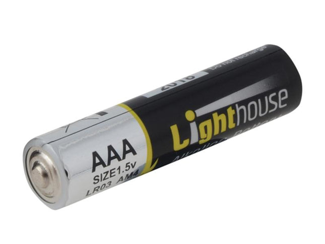 Lighthouse Alkaline Batteries Aaa Lr03 1120Mah Pack Of 4