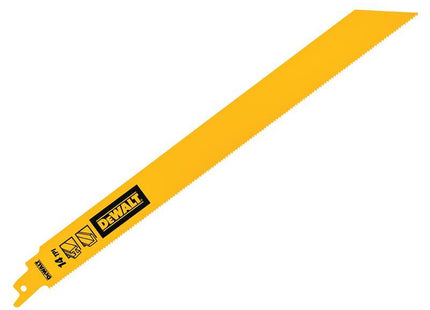 DEWALT Bi-Metal 1in High Metal Reciprocating Blade 304mm x 14 TPI (Pack 5)