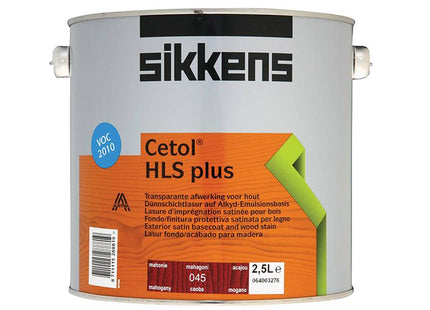 Sikkens Cetol Hls Plus Translucent Woodstain Mahogany 2.5 Litre