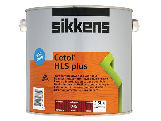 Sikkens Cetol Hls Plus Translucent Woodstain Mahogany 2.5 Litre