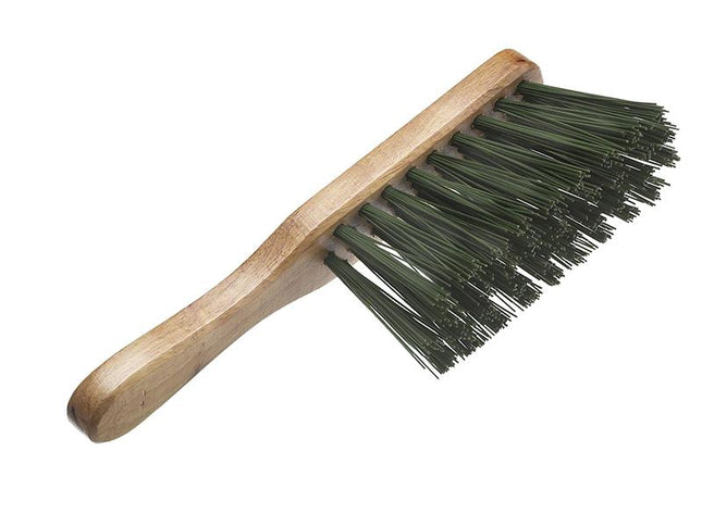 Faithfull Stiff Green Pvc Hand Brush 275Mm (11In)