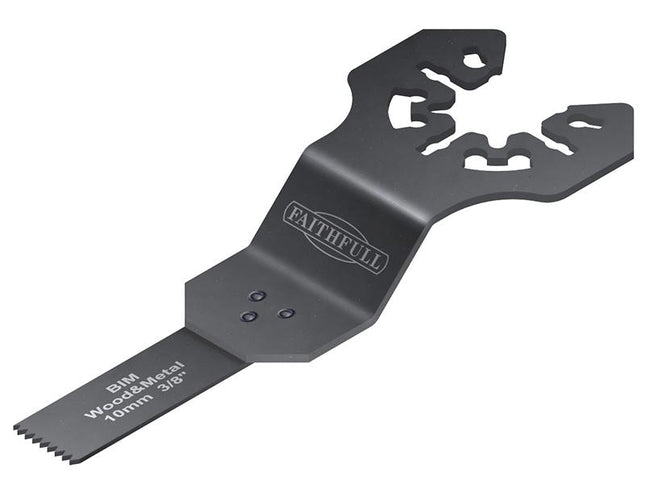 Faithfull Multi-Functional Tool Bi-Metal Flush Cut Wood/Metal Blade 10Mm