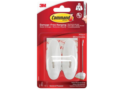 Medium Wire Hooks (Pack 2)