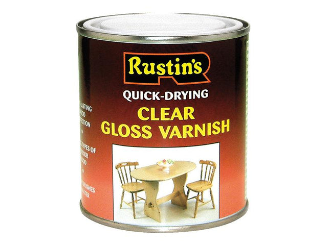 Rustins Quick Dry Varnish Gloss Clear 1 Litre