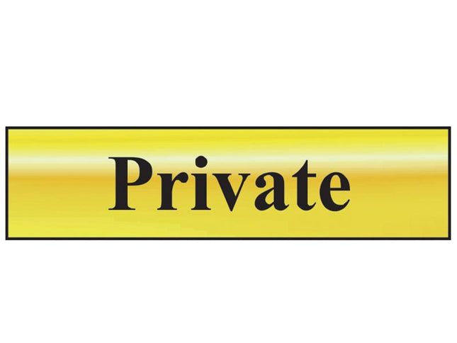 Scan Private - Polished Brass Effect 200 X 50Mm