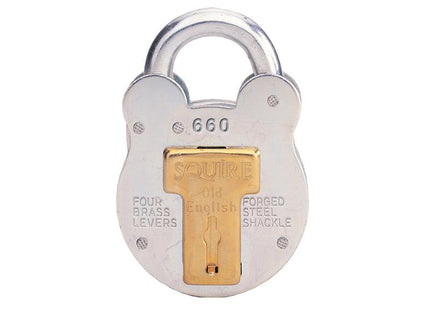 Henry Squire 660Ka Old English Padlock With Steel Case 64Mm Keyed