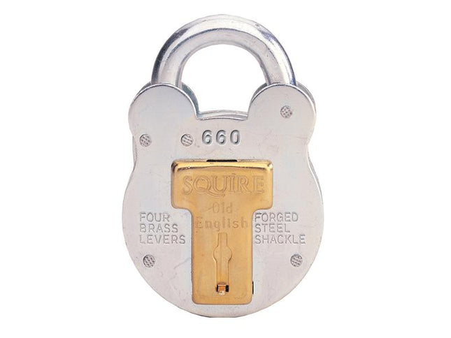 Henry Squire 660Ka Old English Padlock With Steel Case 64Mm Keyed