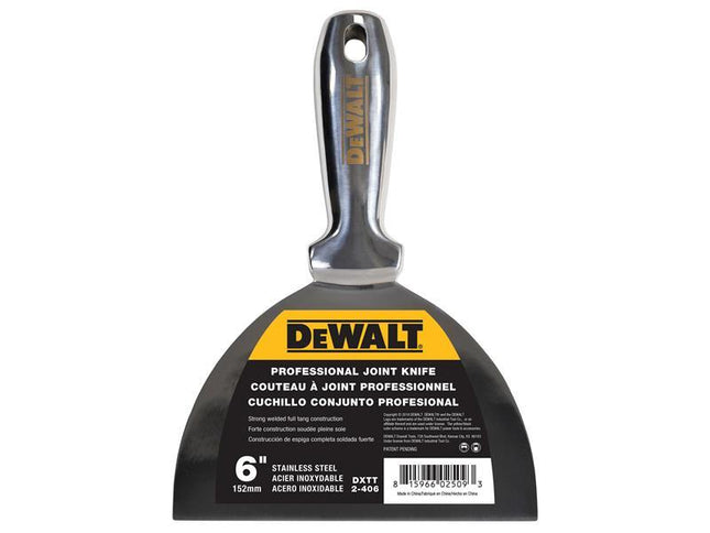 Dewalt Dry Wall Stainless Steel Jointing/Filling Knife 150mm (6in)